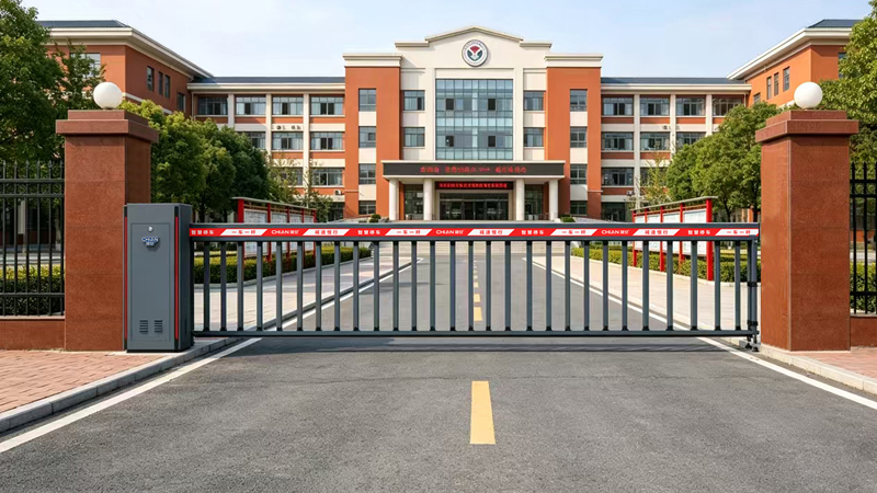 物流园车辆管理痛点破解：驰安科技2026新款重型空降闸实现人车分流与快速放行
